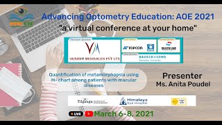 Quantification of Metamorphopsia using MChart among patients with Macular diseases  AOE [upl. by Betti]