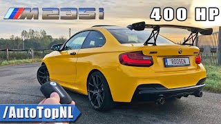 400HP BMW M235i REVIEW on AUTOBAHN NO SPEED LIMIT by AutoTopNL [upl. by Dis]