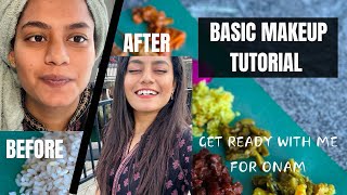 NoMakeup Makeup Look Without Foundation  Get Ready with Me for Onam 🌸✨ ಫೌಂಡೇಷನ್ ಇಲ್ಲದೆ ಮೆಕಪ್ ಲುಕ್ [upl. by Avin]