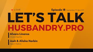 Lets Talk HusbandryPro Ep18 – Josh amp Alisha Harbin of Herpin’ Harbins [upl. by Ynattib]