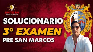 SOLUCIONARIO DEL 3ER EXAMEN PRE SAN MARCOS 2022  I HAB MATE [upl. by Ennahtebazile696]