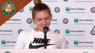 Simona Halep  Press Conference after Final I RolandGarros 2018 [upl. by Reinwald]