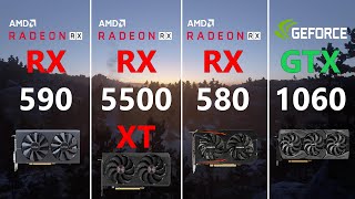 RX 590 vs RX 5500 XT vs RX 580 8GB vs GTX 1060 Test in 7 Games [upl. by Oht]