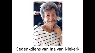 NG Kerk Vredendal  Gedenkdiens van Ina van Niekerk [upl. by Brynna]