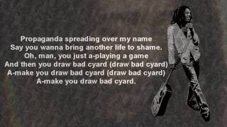 Bob Marley  Bad Card wLyrics [upl. by Welcy]