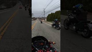 BIG group ride KILLSWITCHED my self BIG ROOKIE MOVE bikelife gsxr1000 vlog wheelie funny [upl. by Leibman]