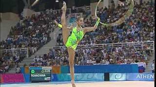 Olympic Games Athens 2004  Irina Tchachina RUS Hoop Final [upl. by Denice398]