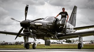 FLYING THE BRAND NEW 2021 TBM940 BLACK KNIGHT  Flight VLOG [upl. by Kilian426]