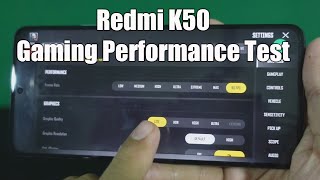 Redmi K50 5G ရဲ့ Gaming Performance Test [upl. by Burr]