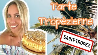 Tarte tropézienne facile  brioche et crème diplomate [upl. by Maurreen]