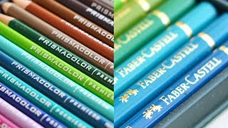 Prismacolor Premier vs Polychromos de Faber Castell [upl. by Delwyn]