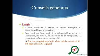 Méthodologie de la composition aux concours administratifs  vidéo 1  les conseils généraux [upl. by Agnew]