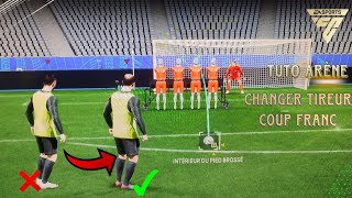 Comment changer le tireur de coup franc en arène sur FC 24 [upl. by Godrich]