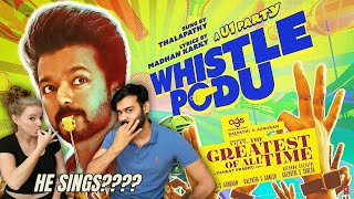 I showed my Wife Whistle Podu  The Greatest Of All Time  Thalapathy Vijay Prabhu Deva  REACTION [upl. by Bertha]