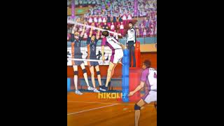 Tsukishima Blocks Ushijima  Haikyuu 「4K Edit」shorts anime haikyuu hinata shoyohinata [upl. by Salis]