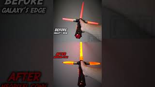 Kylo Ren Lightsaber BeforeAfter Neopixel Conversion [upl. by Trella190]