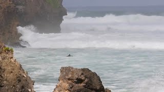 PADDLE OUT GONE WRONG AT GIANT ULUWATU [upl. by Artie]