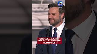 Ohio Sen JD Vance accepts nomination as Trumps running mate [upl. by Akierdna342]