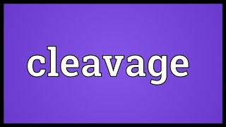 Cleavage Meaning [upl. by Homere]