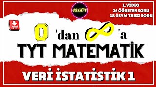 Veri İstatistik 1 Sıfırdan Sonsuza TYT Matematik Kampı  42Gün TYT Matematik Konu Anlatımı [upl. by Floss416]