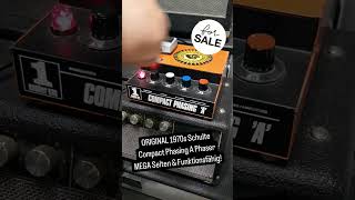 Short Demonstration MEGA RARE 1970s Schulte Compact Phasing  Vintage Phaser  FOR SALE [upl. by Marjie]