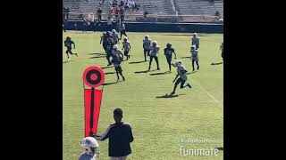 Demopolis youth football game against hale county Alabama highlights  🤍🖤💙 [upl. by Eilraep324]