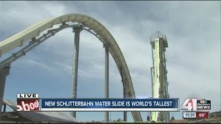 GUINESS WORLD RECORD Schlitterbahns Verrückt Water Slide is Tallest [upl. by Anihpled466]