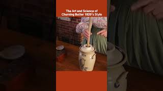 The Art and Science of Making Butter 1820s Style historiccooking americanfrontier butter [upl. by Ronnoc]