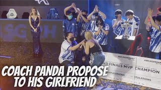 COACH PANDA PROPOSE to his girlfriend  full proposal SA PAG champion nang RSG PH [upl. by Feliza]