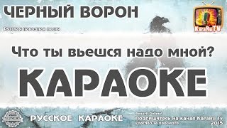 Караоке  quotЧерный воронquot Русская Народная Песня  Black Raven Russian Folk Song Karaoke [upl. by Sutsuj245]