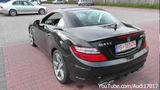 Mercedes SLK55 AMG  Start Up Revs Loud Sound Details Full HD [upl. by Nuawtna52]