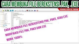 CARA MEMBUKA FILE BEREKSTENSI PAK PAKS atau EXE  HOW TO OPEN FILE EXTENTION PAK PAKS atau EXE [upl. by Chaworth]