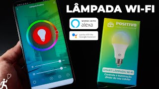 SMART LÂMPADA WIFI POSITIVO CASA INTELIGENTE RGB ALEXA [upl. by Lehcem]