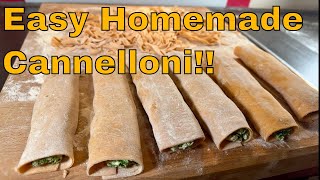 Recipe Homemade Italian Cannelloni easy and tasty food pasta recipe [upl. by Gnilrets831]