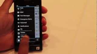 First Look At BlackBerry OS 10 [upl. by Adnik253]