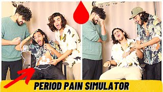 Boys Try PERIOD PAIN SIMULATOR For The First Time Painful [upl. by Marten]