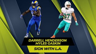 Los Angeles Rams Sign Darrell Henderson and Myles Gaskin [upl. by Kaia]