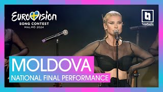 Natalia Barbu  In The Middle  Moldova 🇲🇩  National Final Performance  Eurovision 2024 [upl. by Anirahtak]