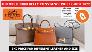 HERMES BIRKIN KELLY CONSTANCE PRICE GUIDE 2022  Hermes birkin kelly constance leather size price [upl. by Nalepka]