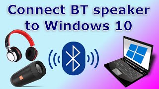 How to pair Bluetooth speakers or headphones to Windows 10 Easy step by step guide [upl. by Ahseat]