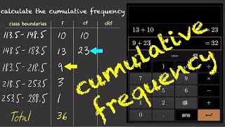 Cumulative Frequency for Grouped Data [upl. by Arno]