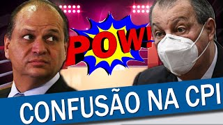 TUMULTO RICARDO BARROS IRRITA OMAR AZIZ E CAUSA CONFUSÃO NA CPI DA COVID [upl. by Mayda]