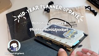 Midyear planner update hobonichi weeks and Plotter mini6  pockets rings [upl. by Gerhan]