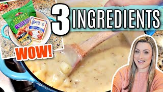 4 EASY 3Ingredient Recipes  DUMP amp GO [upl. by Llemej]