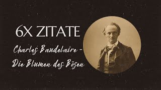 Charles Baudelaire  Die Blumen des Bösen Gedichte  6x ZITATE  sprüche literatur zitate [upl. by Lraed353]