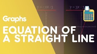 Equation Of A Straight Line ymxc  Graphs  Maths  FuseSchool [upl. by Juieta]