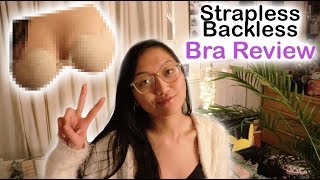 Strapless Backless Bra Review  7femininecups [upl. by Torosian]