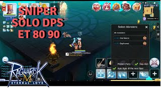 ADL SNIPER SINGLE DPS ET BAPHOMET WITHOUT MINO CARD RAGNAROK MOBILE ETERNAL LOVE [upl. by Haidabo]