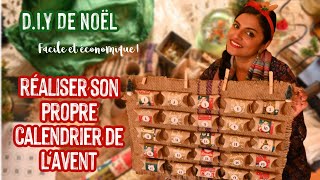 🎄✨ NOEL 2022  TUTO comment faire un calendrier de lavent  Facile et économique ✨🎄 [upl. by Aenert]