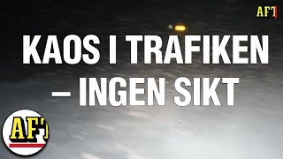 Snökaos i trafiken – flera olyckor [upl. by Ahcrop127]